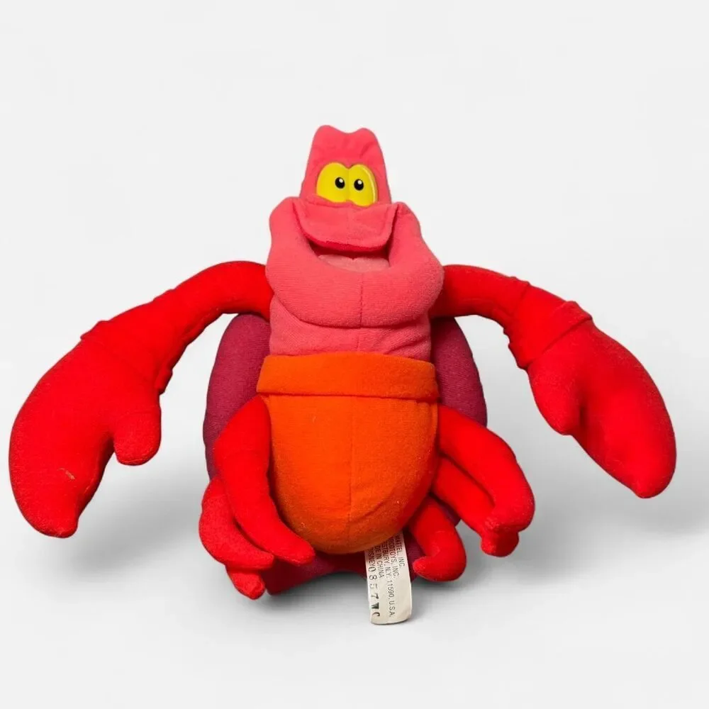 Vintage Disney The Little Mermaid Sebastian Stuffed Animal